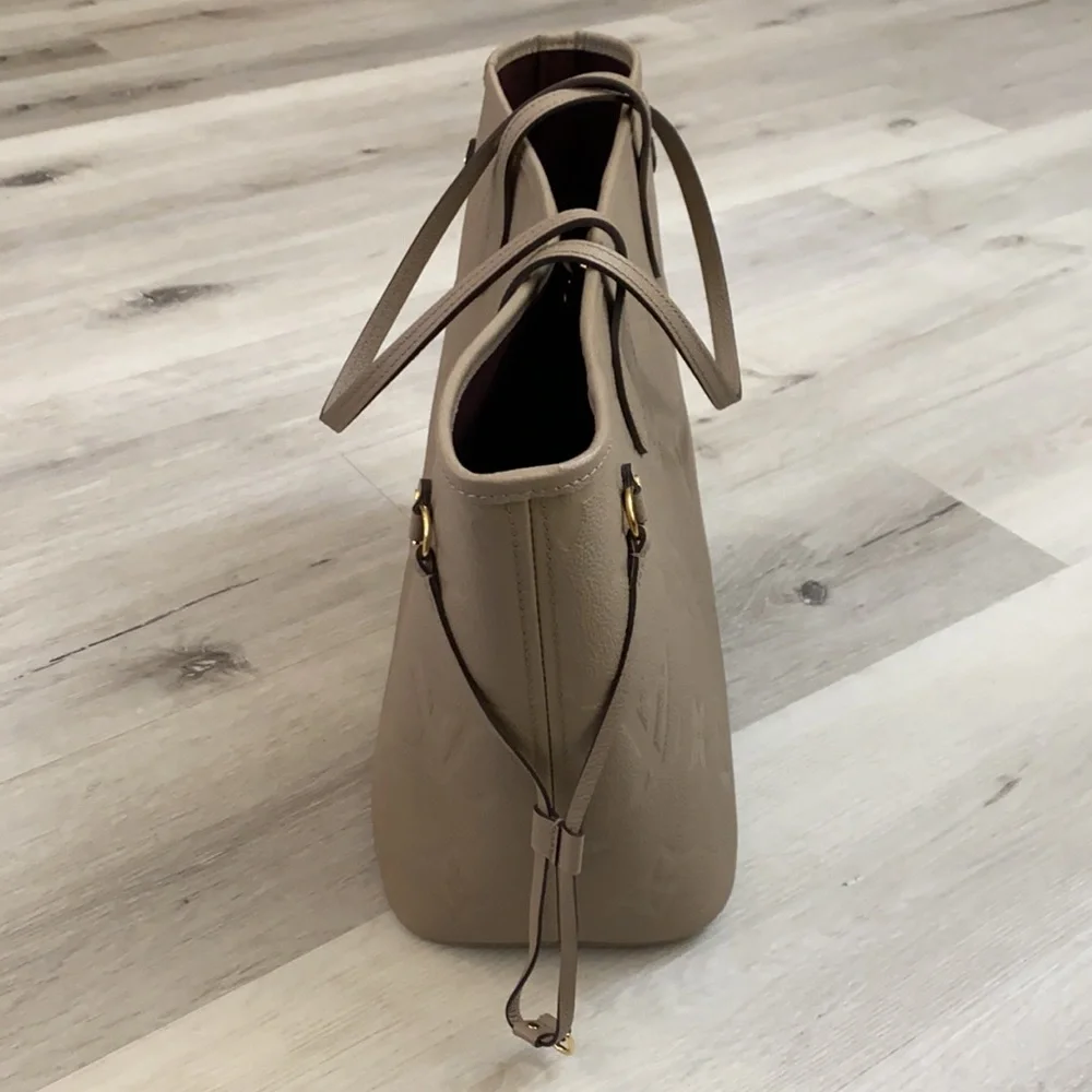 Louis Vuitton Neverfull MM Empreinte Leather Tote Shoulder Bag